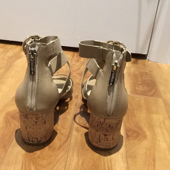 Indigo strappy wedge sandals - Picture 3 of 4